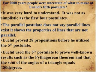 7 euclidean&non euclidean geometry | PPTX