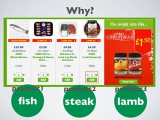Why?
ﬁsh
product1
steak
product2
lamb
product3
 