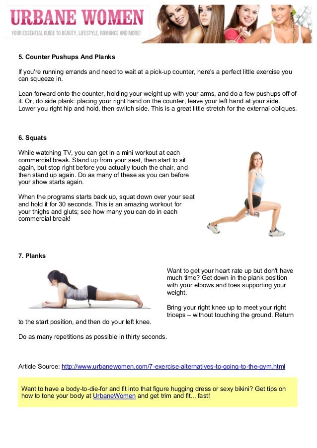 7 Exercise Alternatives To Going To The Gym