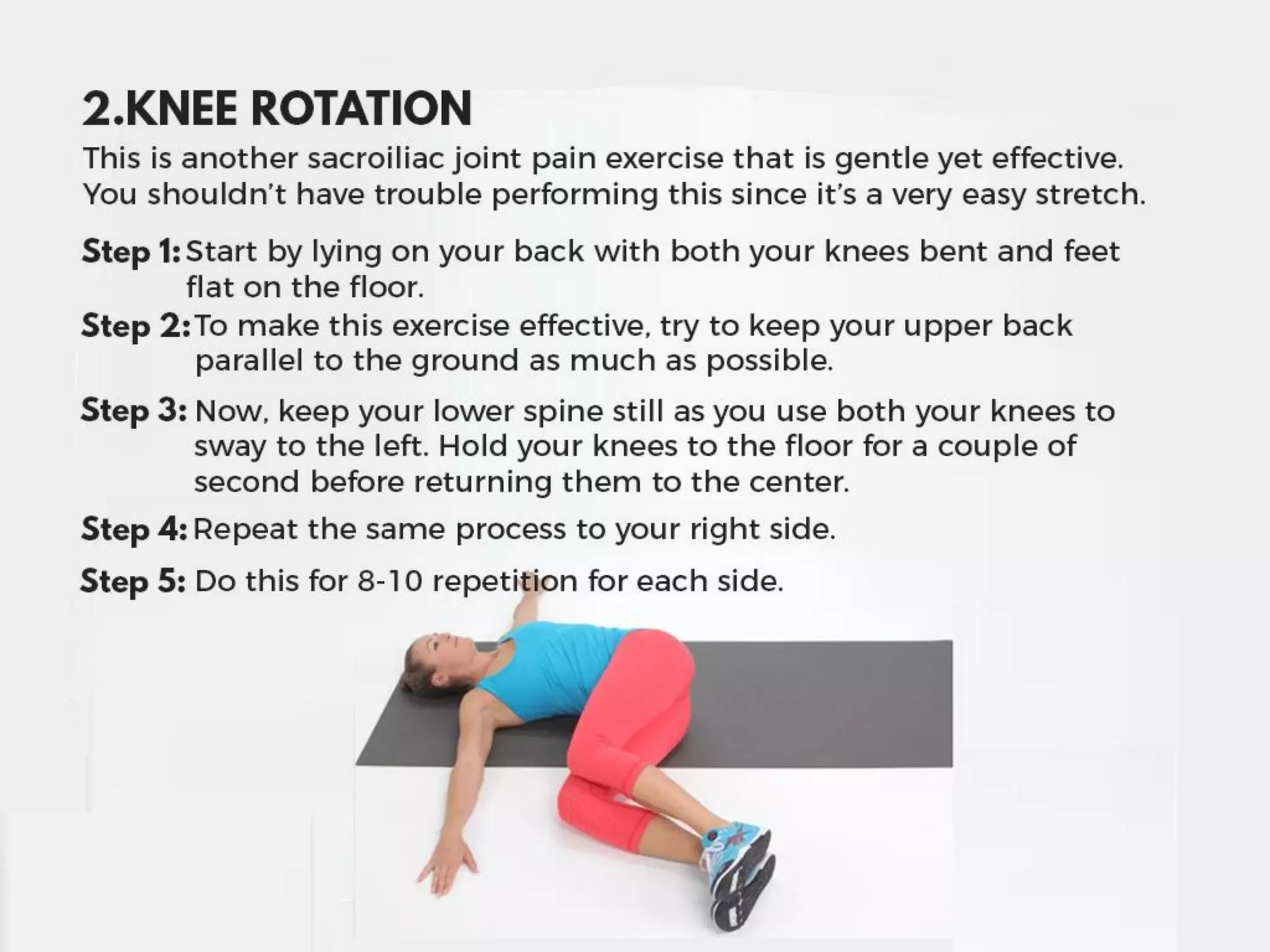 7 Exercises That Can Help Relieve Sacroiliac Joint Dysfunction Pain