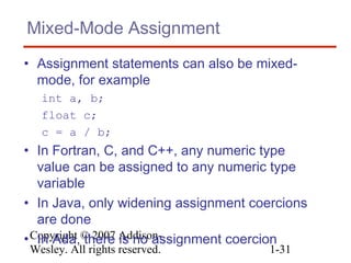 7 expressions and assignment statements | PPT
