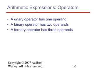 7 expressions and assignment statements | PPT