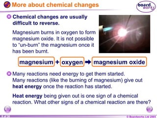 simple chemical reactions - chemistry PPT