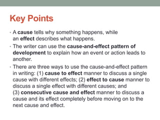 7 PATTERN OF CAUSE AND EFFECT UTFFULFIYFDDD | PPT
