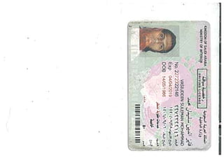 Driving License Front
