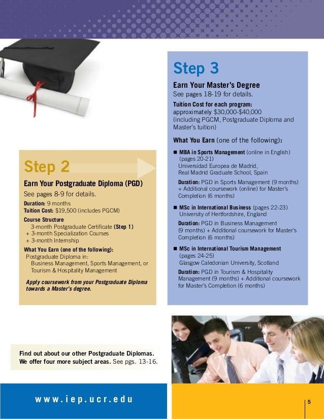 ucr postgraduate diploma in sports management getting approval for flyers ucr