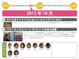 コワーキングスペース7Fの2年間を5分で振り返る