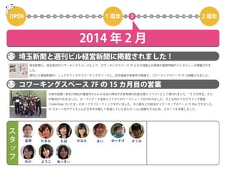 コワーキングスペース7Fの2年間を5分で振り返る