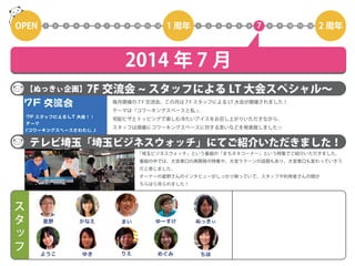コワーキングスペース7Fの2年間を5分で振り返る