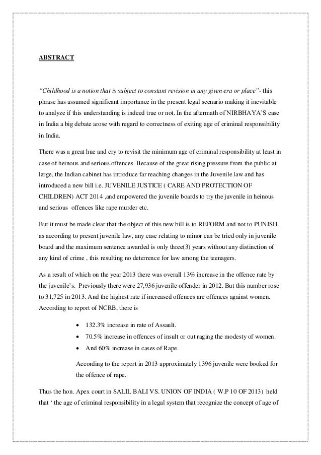 final paper juvenile justice The final project will be a 10- to 12-page research study that will require you to gather and explain raw data, arrange the data, analyze the data, and offer. final paper juvenile justice The final project will be a 10- to 12-page research study that will require you to gather and explain raw data, arrange the data, analyze the data, and offer.