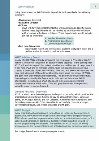 WUJS Business Plan 2013