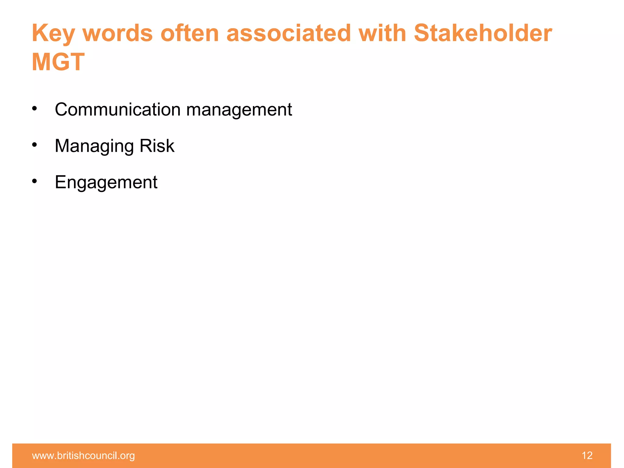 Stakeholder Management KPIs -KPI working Group | PPT