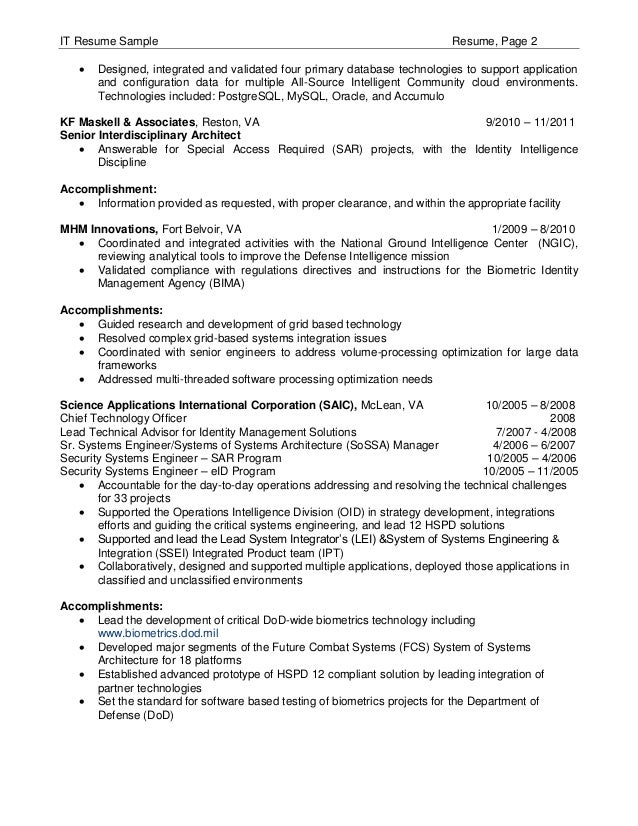 it officer resumes