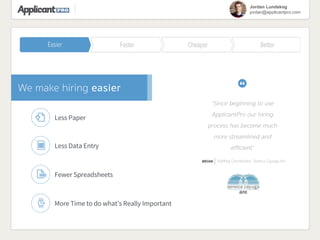 ApplicantPro ATS Overview | PDF