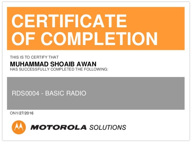 basic certificate
