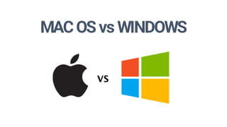 MAC OS vs WINDOWS
 