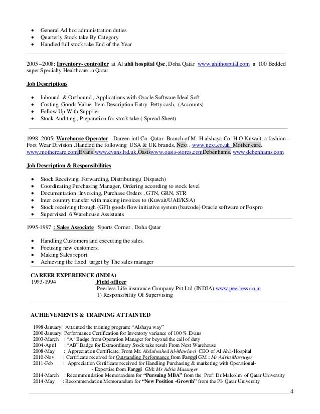 telephone 4 4 general ad hoc administration duties quarterly stock - Warehouse Stocker Job Description telephone 4 4 general ad hoc administration duties quarterly stock - Warehouse Stocker Job Description