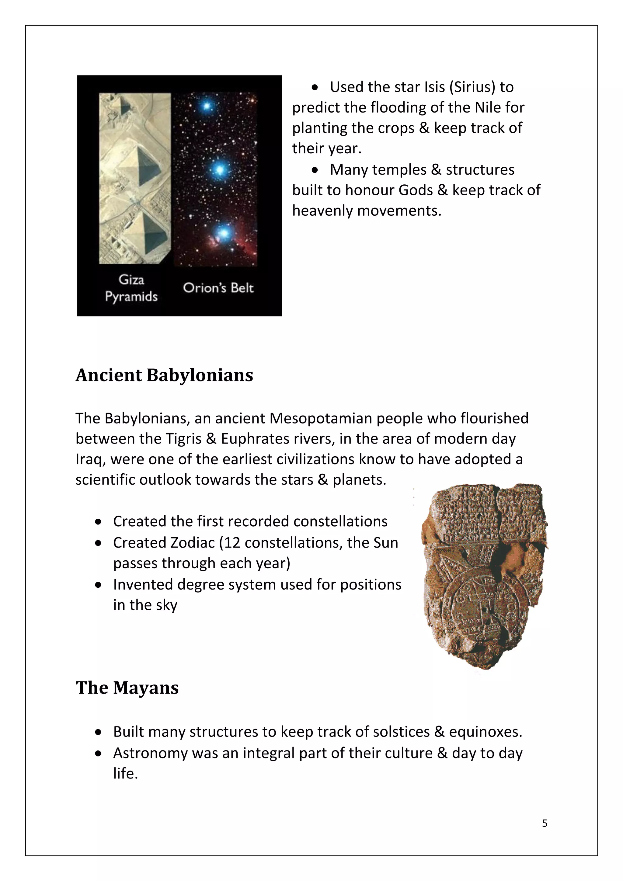 Report On Ancient Modern Astronomy Pdf