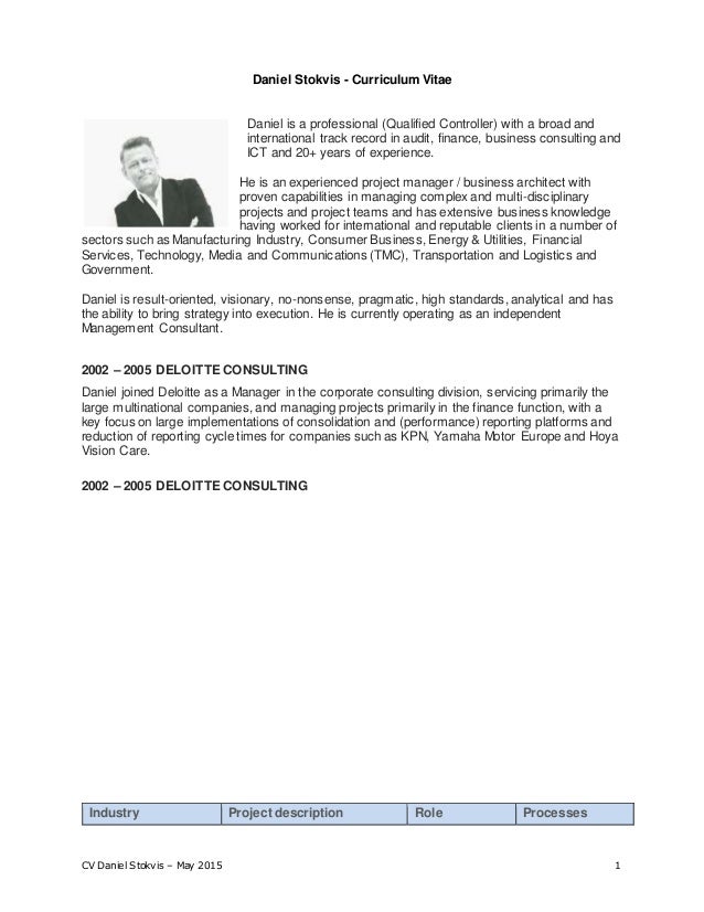 resume deloitte