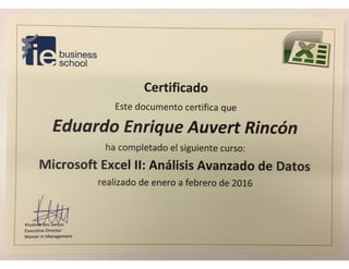 Diploma IE Excel Adv.