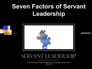 Seven Factors of Servant
Leadership
 