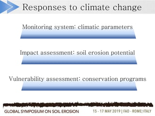 Vulnerability assessment of soil erosion affected by climate change | PPTX