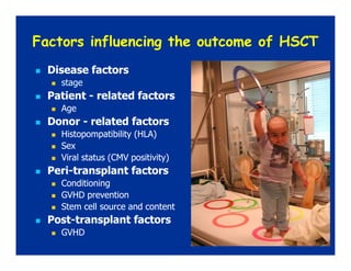 Hematopoietic stem cell transplantation in Pediatrics | PDF
