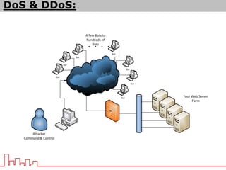 DoS & DDoS:
 