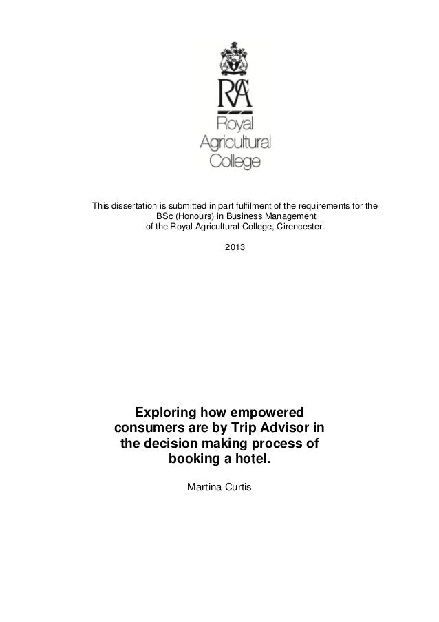 Decision making dissertation