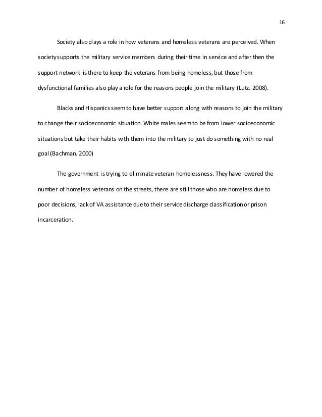 homeless veterans research paper what is a veteran essay
