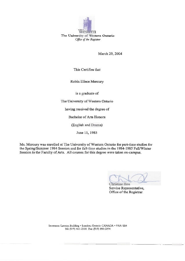 Western University Attestation Course Descriptions Western University Attestation Course Descriptions