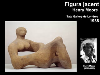 Figura jacent
    Henry Moore
Tate Gallery de Londres
                  1938




            Henry Moore
             (1898-1986)
 