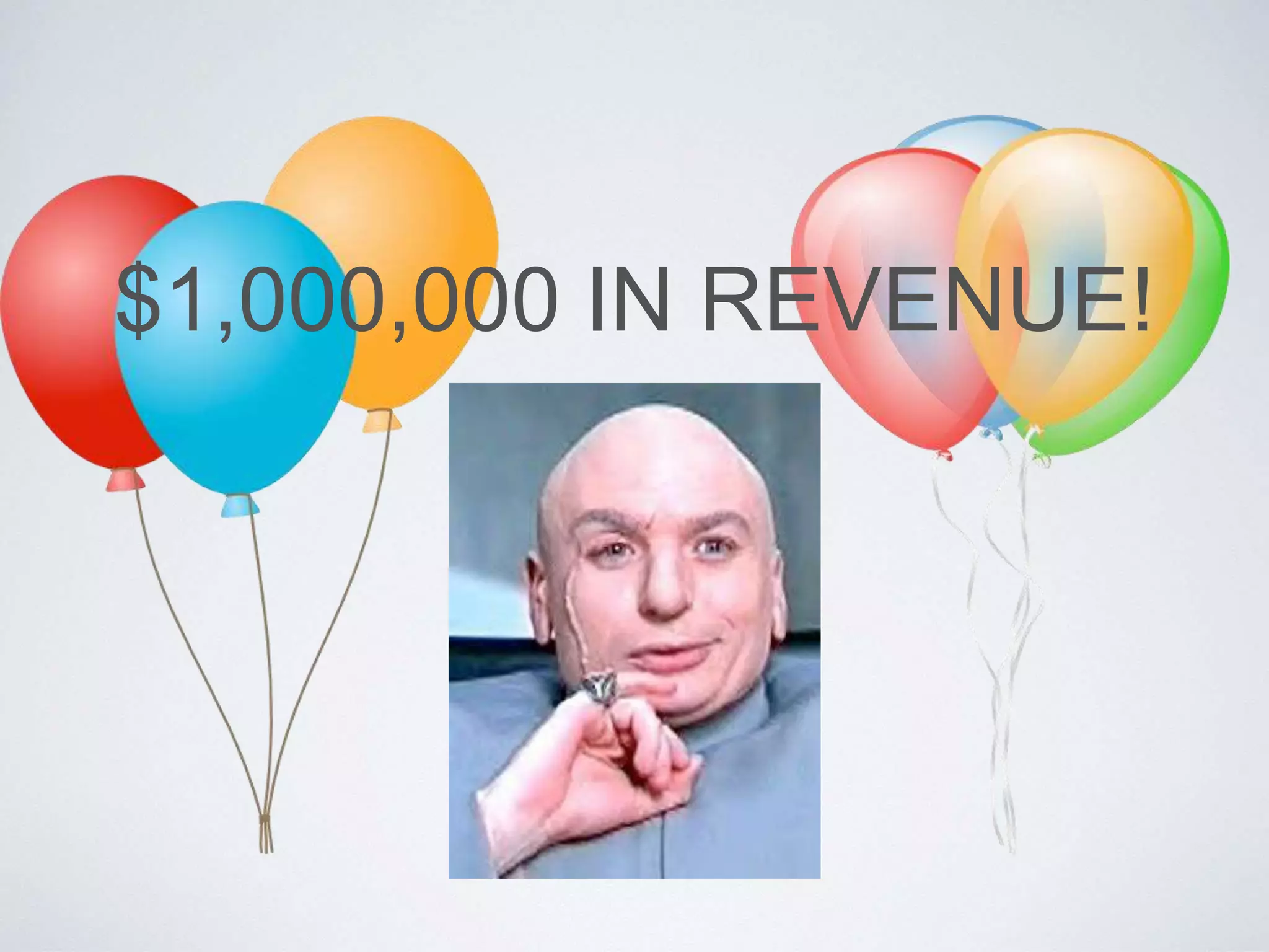 $1,000,000 IN REVENUE!
 