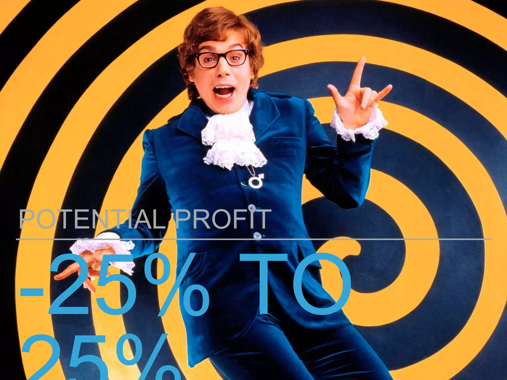 -25% TO
POTENTIAL PROFIT
 