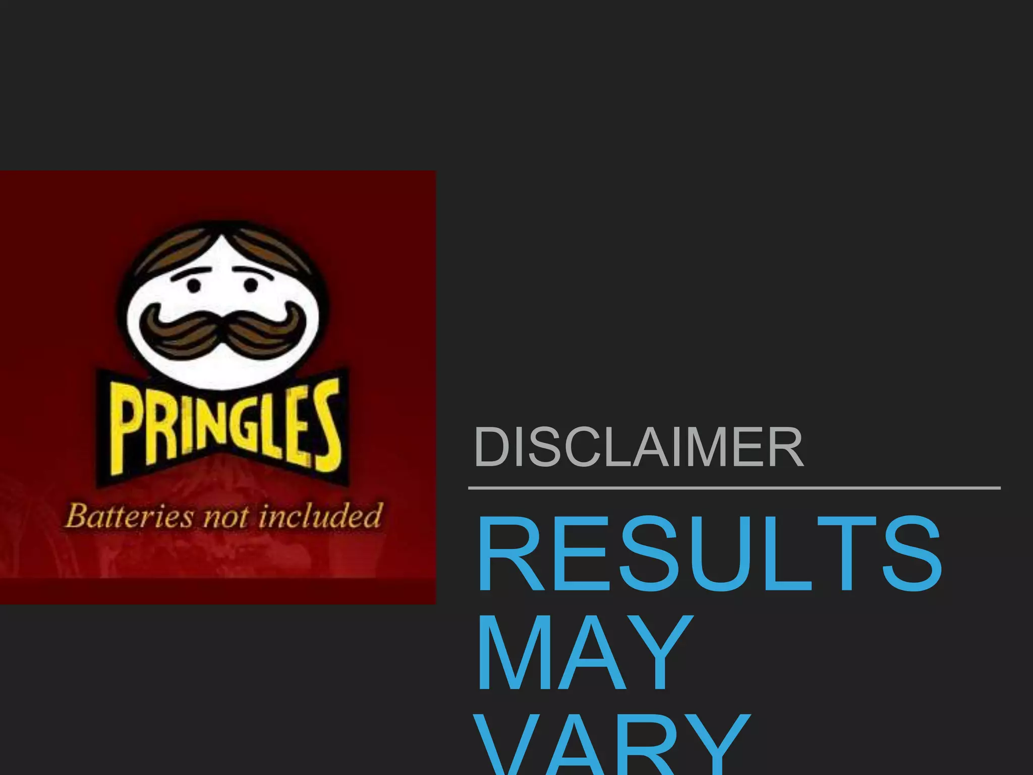 RESULTS
MAY
DISCLAIMER
 