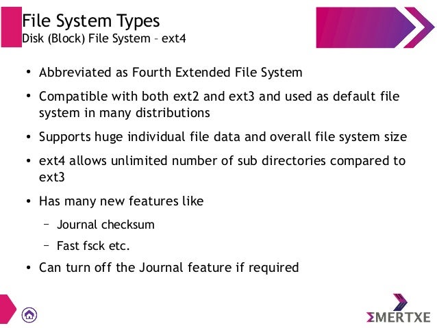 file systems for embedded linux linux file system types