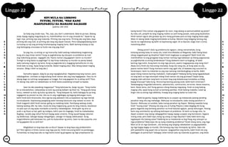 Grade 7 Learning Module in Filipino (Learning Package - Quarter 1 to 4 ...