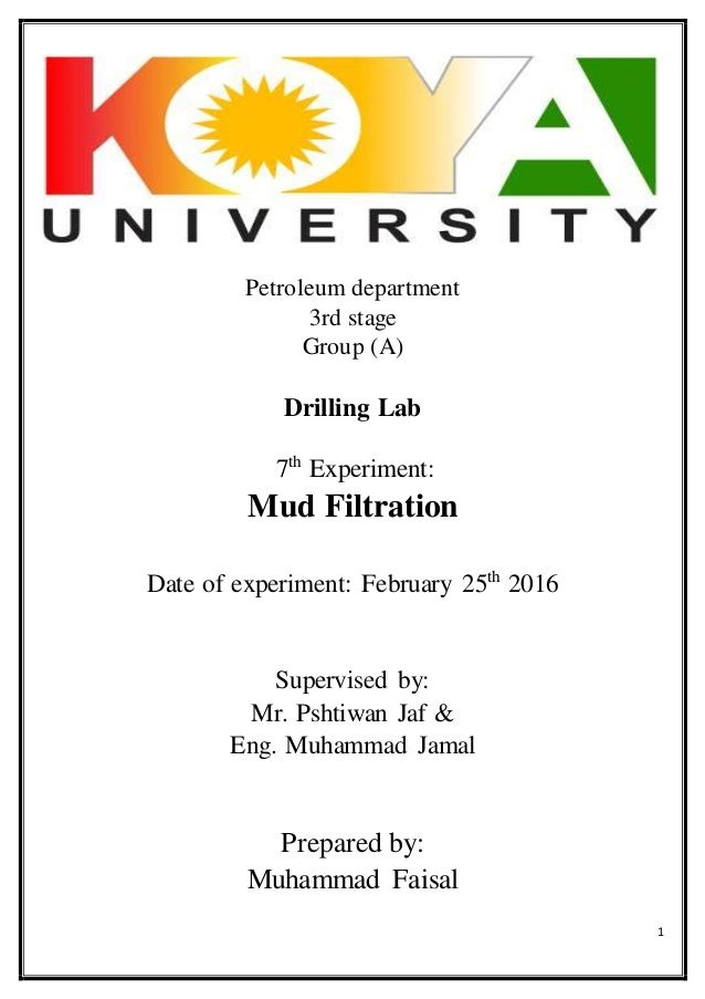 mud filtration