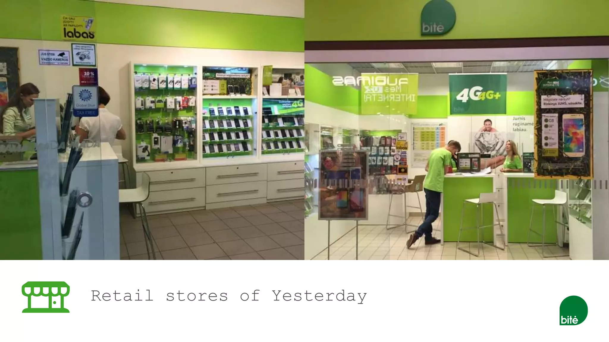 Retail stores of Yesterday
