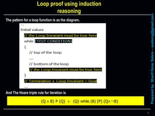 #7 formal methods – loop proof examples | PPT