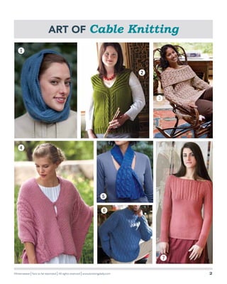 7 free cable knitting patterns | PDF