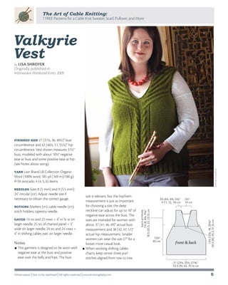 7 free cable knitting patterns | PDF