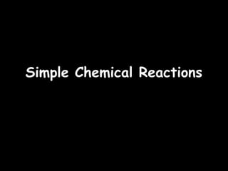 23/09/15
Simple Chemical ReactionsSimple Chemical Reactions
 