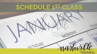 SCHEDULE 1ST CLASS
TRAINING
 