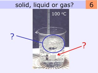 solid, liquid or gas?               6
                           100 oC




?
                                    ?

          Peter Hollamby
 