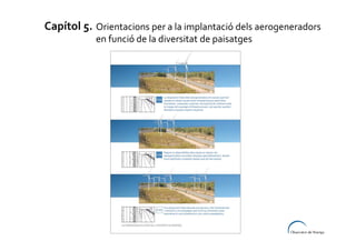 Capítol 5. Orientacions per a la implantació dels aerogeneradors
en funció de la diversitat de paisatges

 
