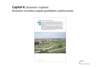 Capítol 6. Escenaris i supòsits
Escenaris vinculats a espais quotidians a petita escala

 