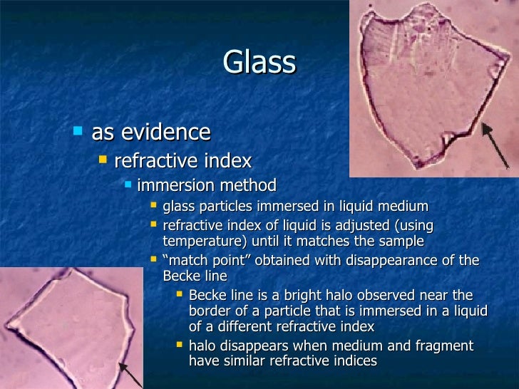 Glass Evidence