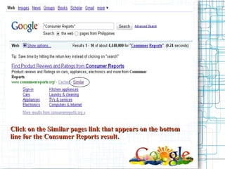 Similar Pages 7 Google Similar Pages | PPT