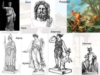 Apolon Artemida Atena Zeus Posejdon Hermes Hera 